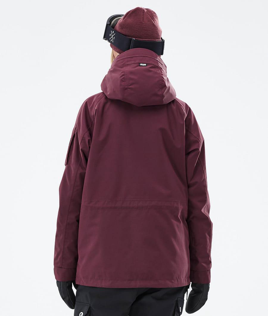 Women's Dope Annok W Snowboard Jacket Don Burgundy  USA |  CPQTO-5486