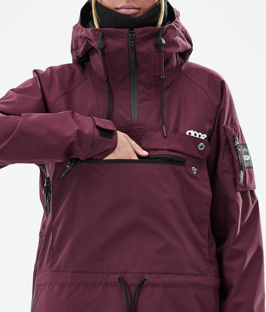 Women's Dope Annok W Snowboard Jacket Don Burgundy  USA |  CPQTO-5486