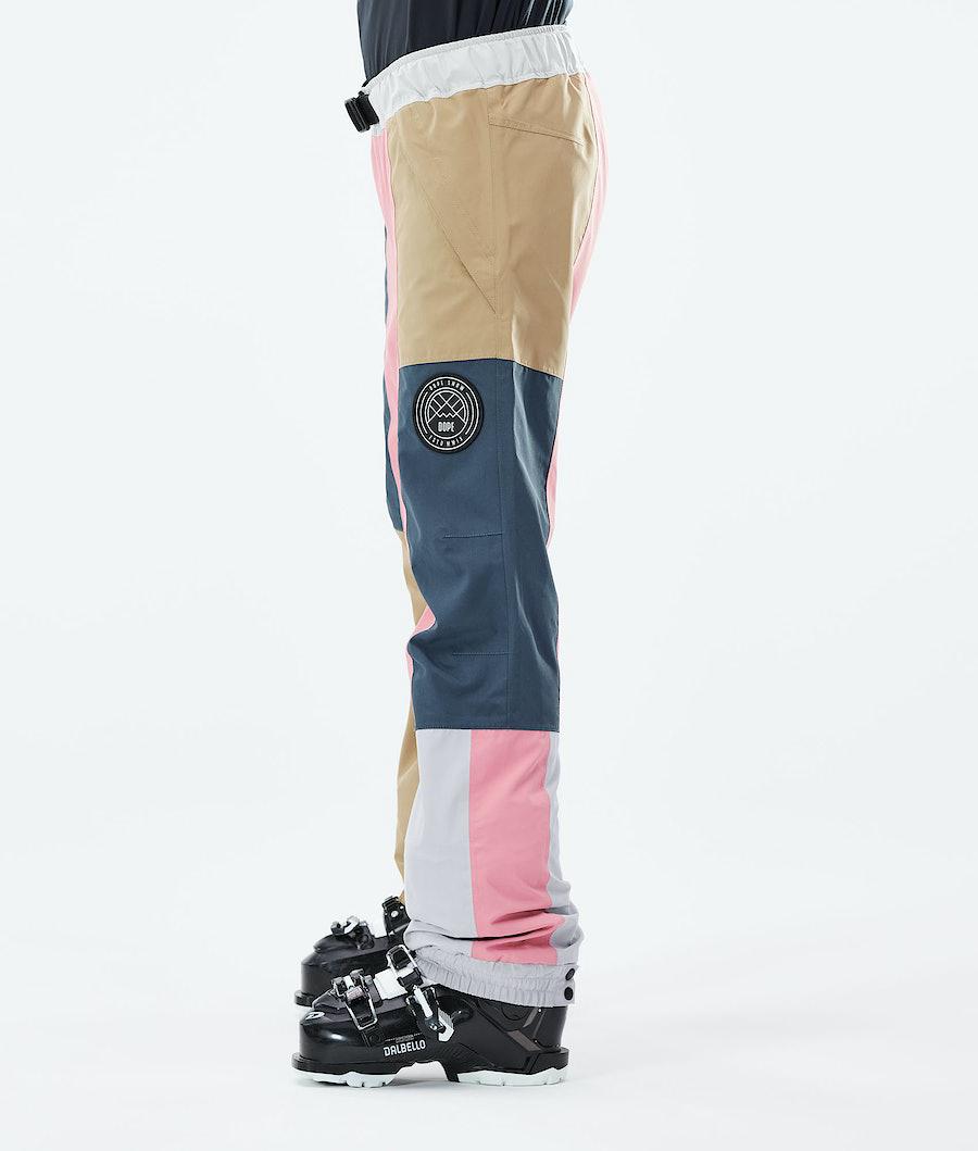 Women's Dope Blizzard LE W Limited Edition Patchwork Ski Pants Khaki  USA |  PGLRQ-4897