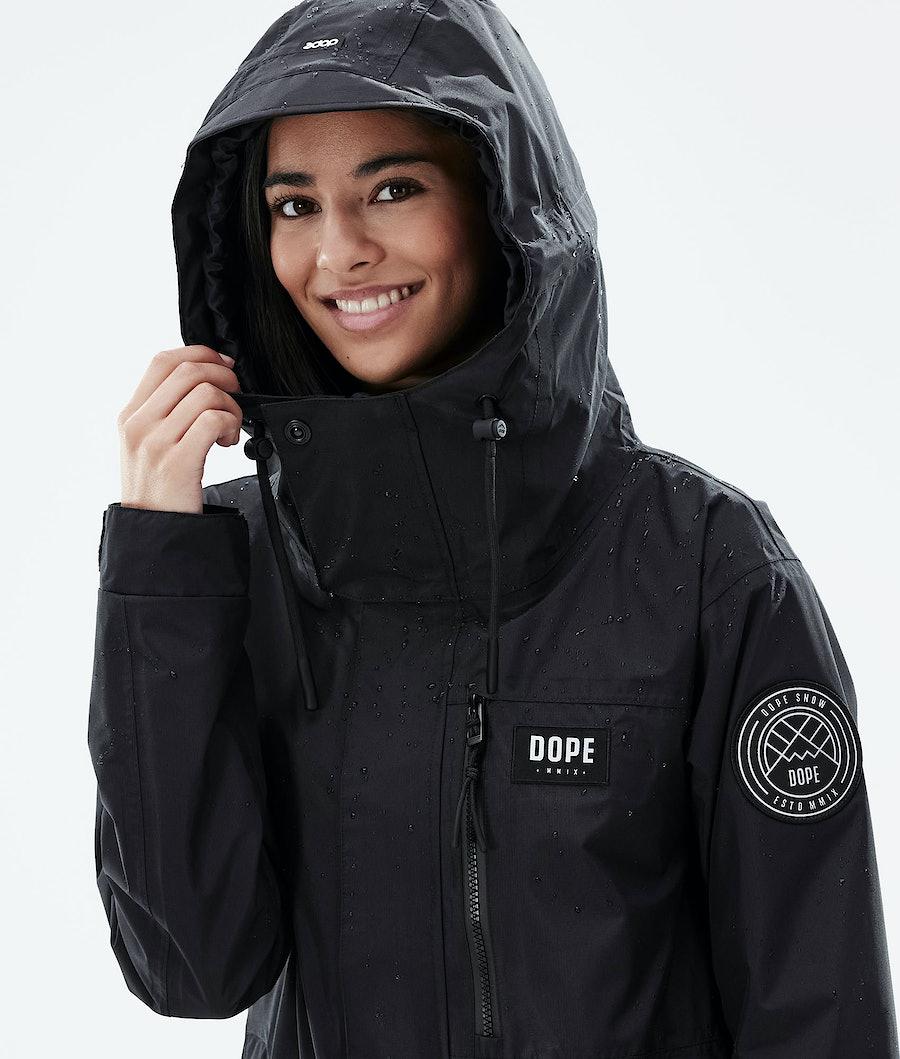 Women's Dope Blizzard Light W Outdoor Jacket Black  USA |  AYMNB-5294