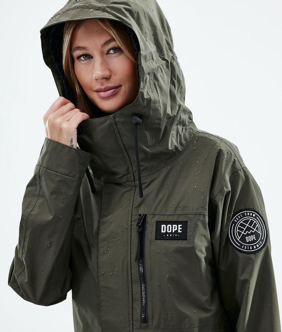 Women's Dope Blizzard Light W Outdoor Jacket Olive Green  USA |  UMVBZ-2850