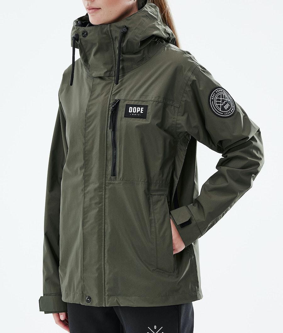 Women's Dope Blizzard Light W Outdoor Jacket Olive Green  USA |  UMVBZ-2850