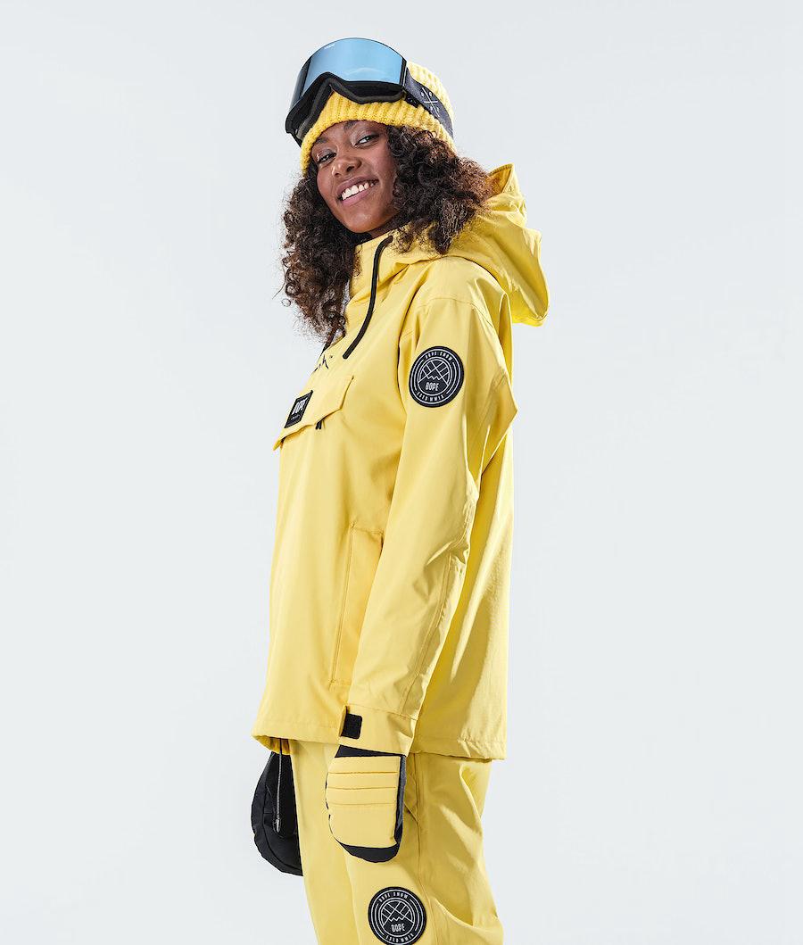 Women's Dope Blizzard W 2020 Snowboard Jacket Faded Yellow  USA |  QHPMS-6437