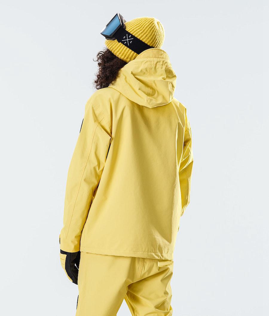 Women's Dope Blizzard W 2020 Snowboard Jacket Faded Yellow  USA |  QHPMS-6437