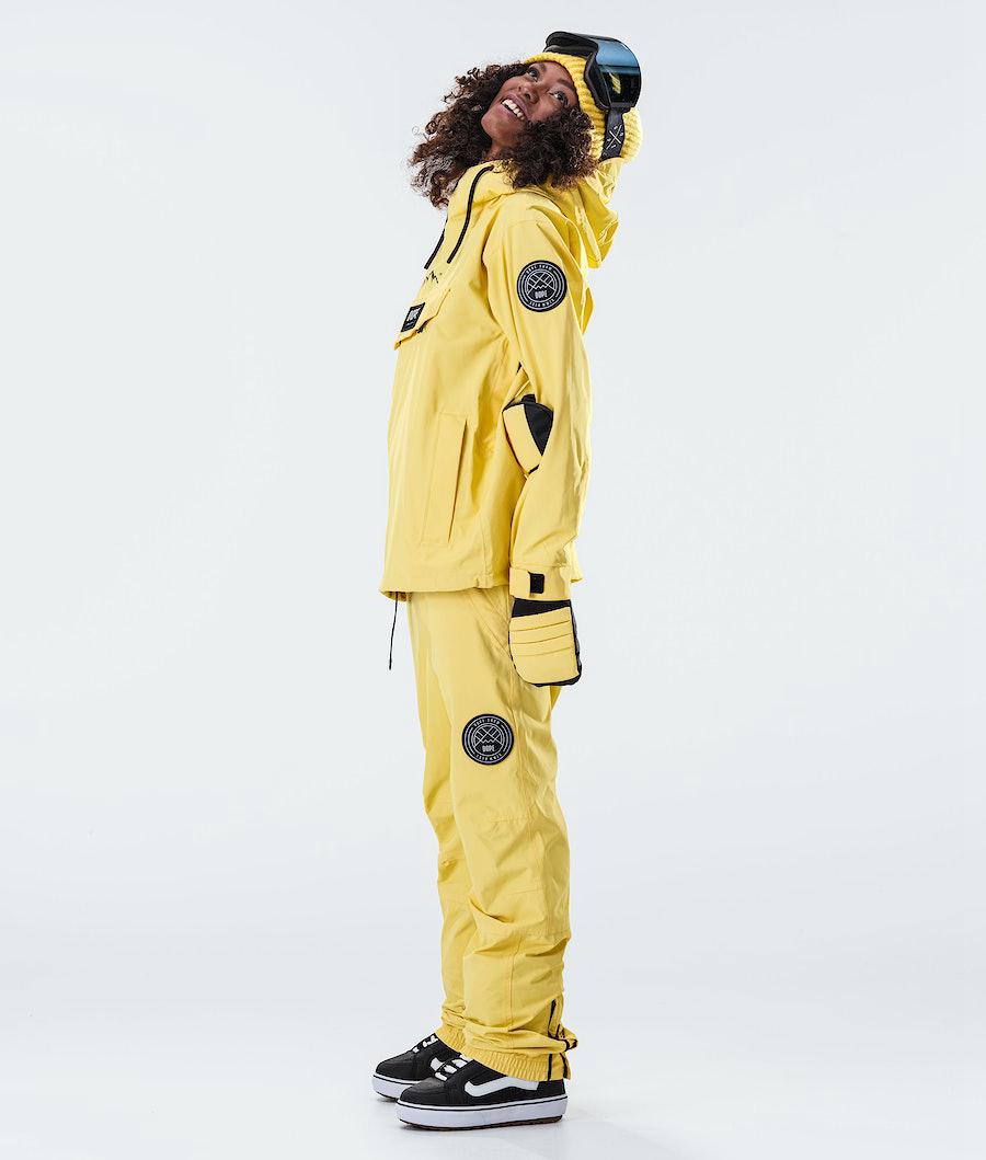 Women's Dope Blizzard W 2020 Snowboard Jacket Faded Yellow  USA |  QHPMS-6437