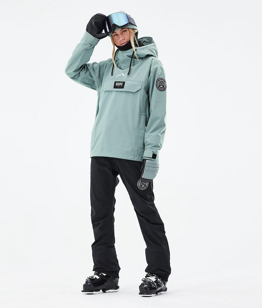 Women's Dope Blizzard W 2021 Ski Jacket Faded Green  USA |  PEOYX-2156