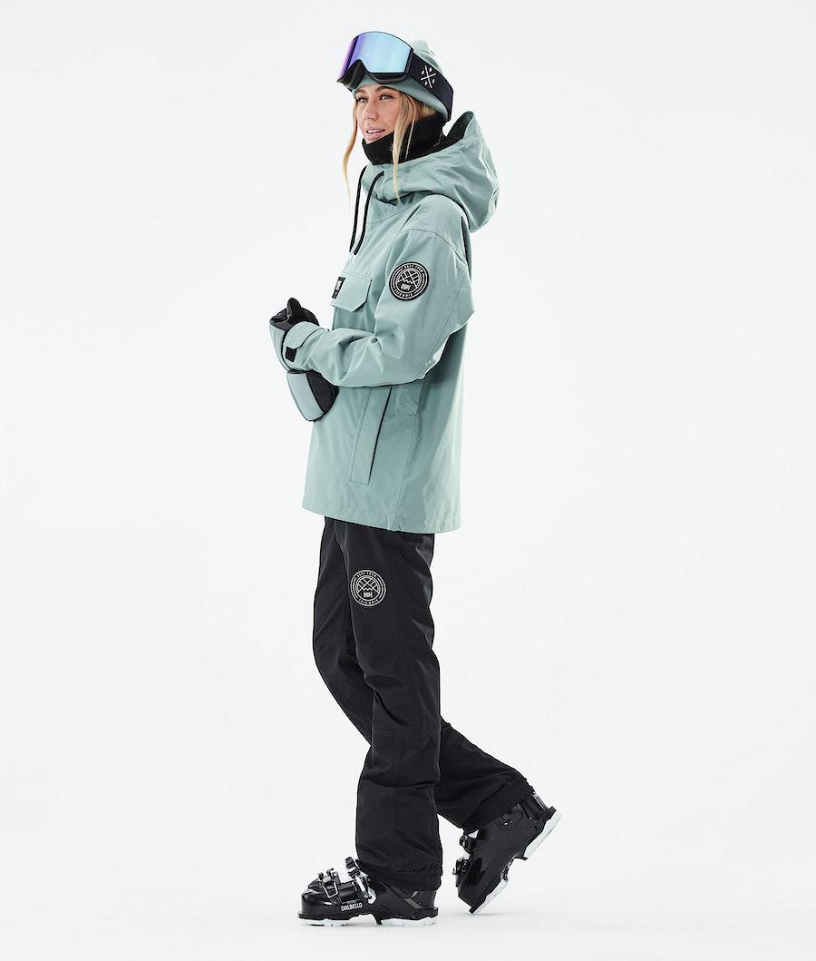 Women's Dope Blizzard W 2021 Ski Jacket Faded Green  USA |  PEOYX-2156