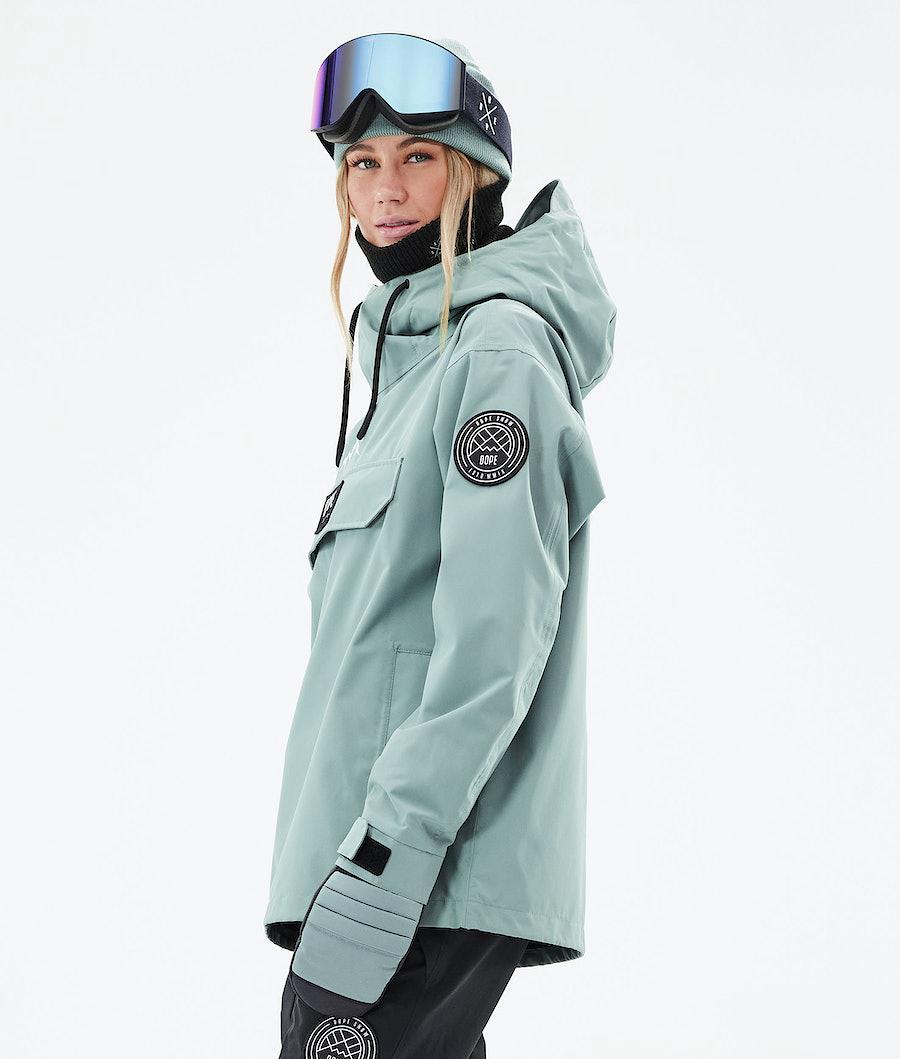 Women's Dope Blizzard W 2021 Ski Jacket Faded Green  USA |  PEOYX-2156