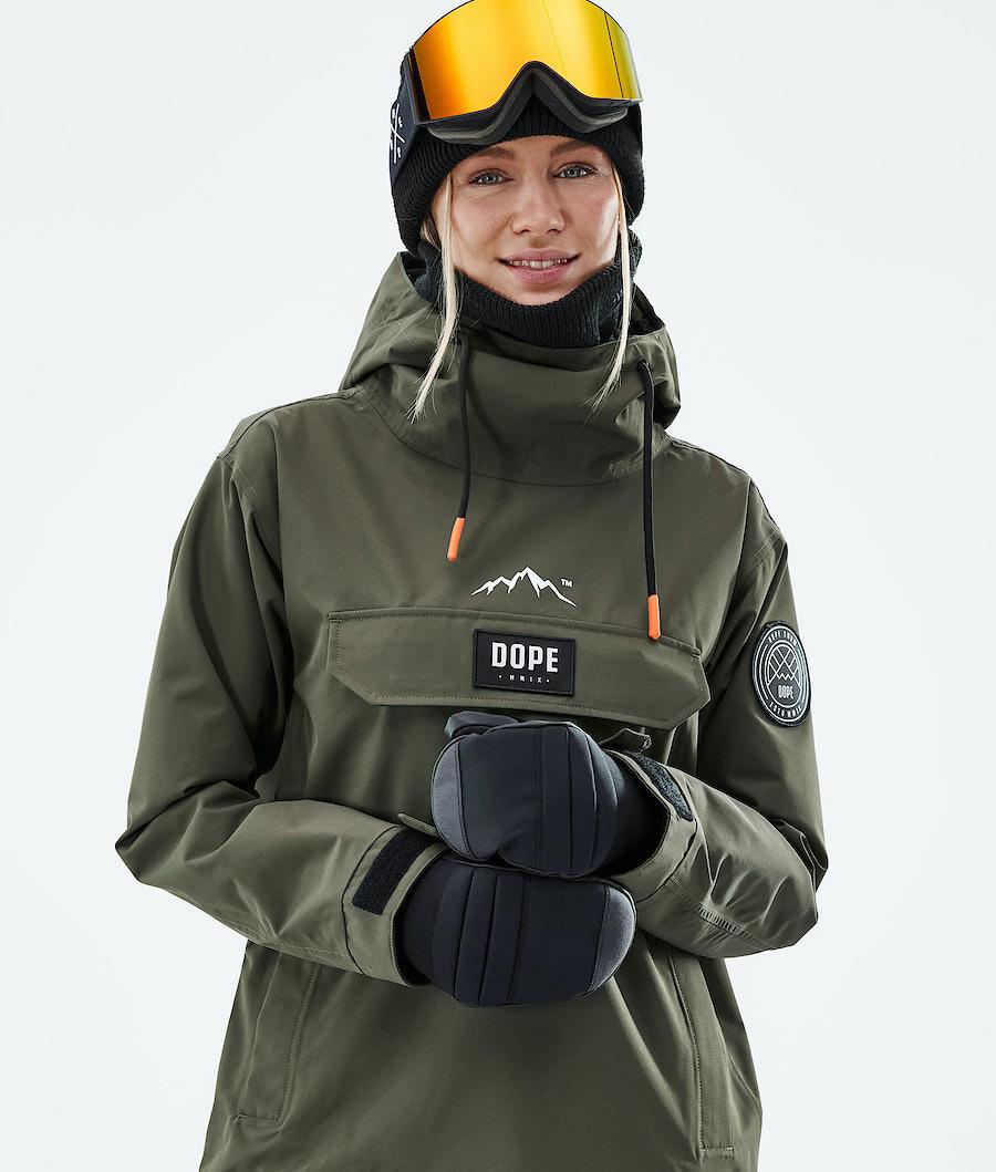 Women's Dope Blizzard W 2021 Ski Jacket Olive Green  USA |  ZSYBI-4376