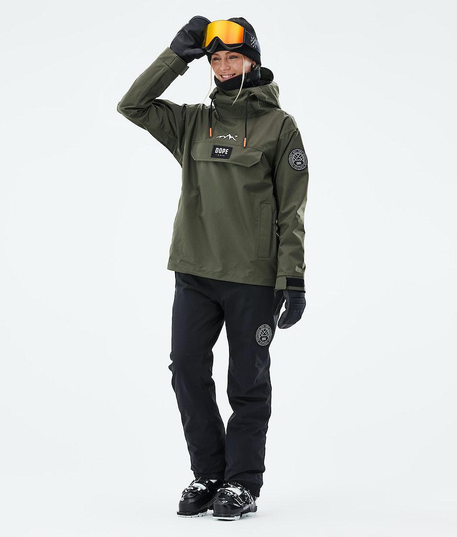 Women's Dope Blizzard W 2021 Ski Jacket Olive Green  USA |  ZSYBI-4376