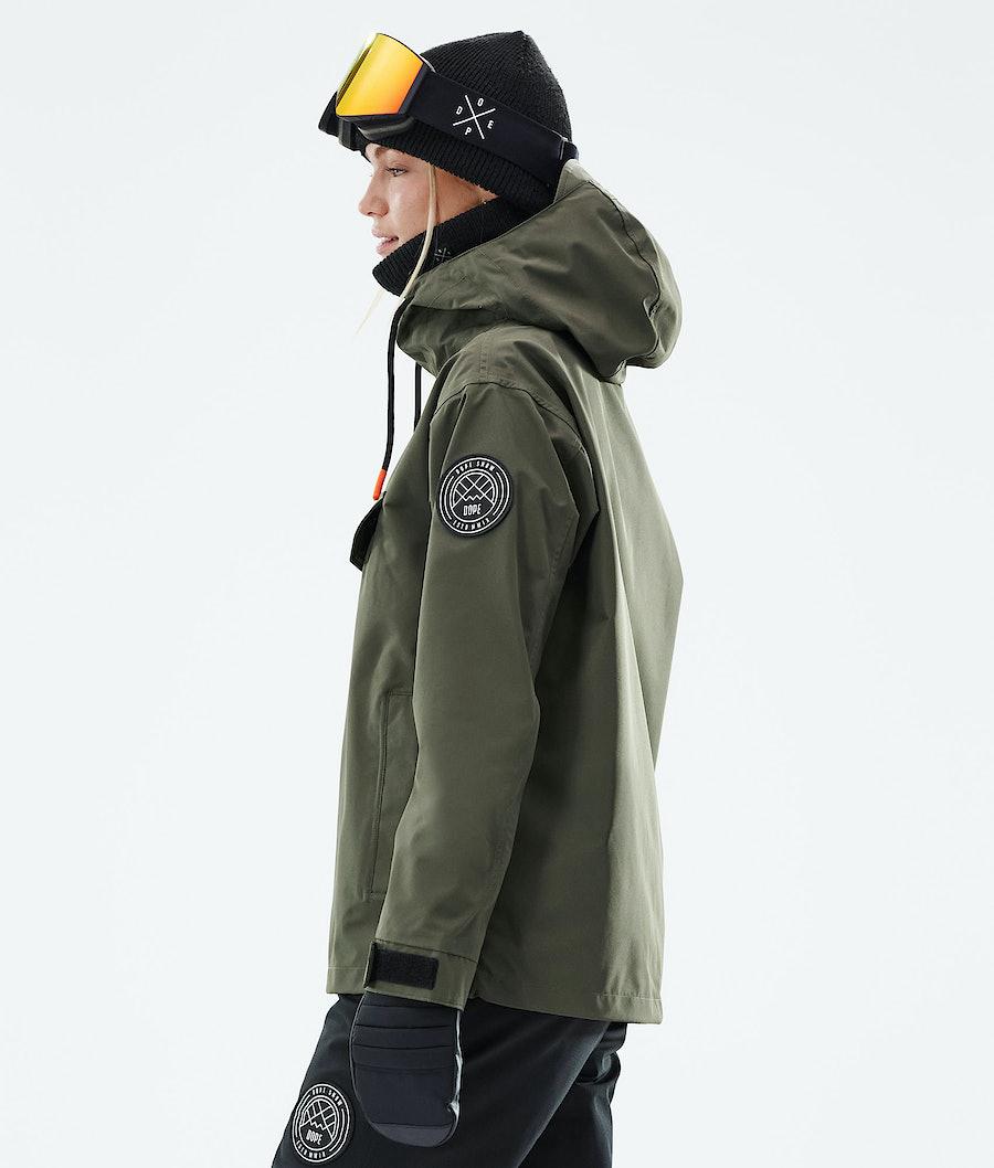 Women's Dope Blizzard W 2021 Ski Jacket Olive Green  USA |  ZSYBI-4376