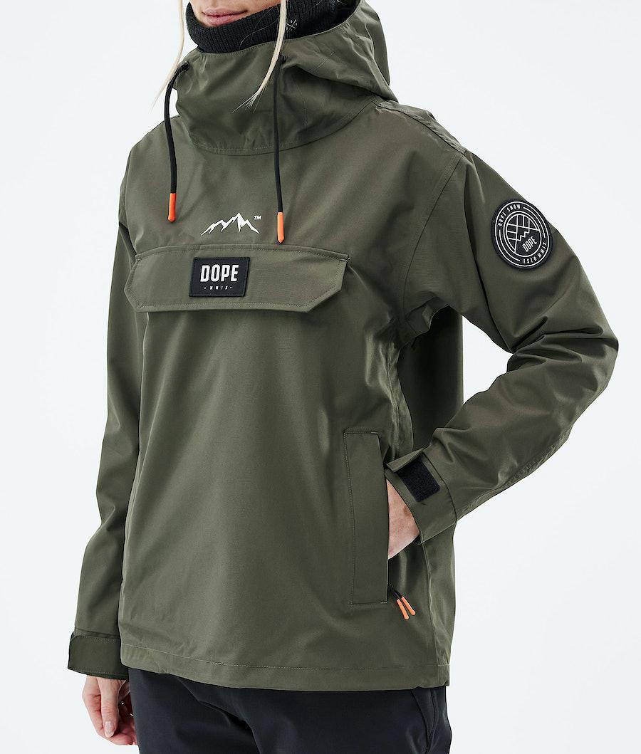 Women's Dope Blizzard W 2021 Ski Jacket Olive Green  USA |  ZSYBI-4376