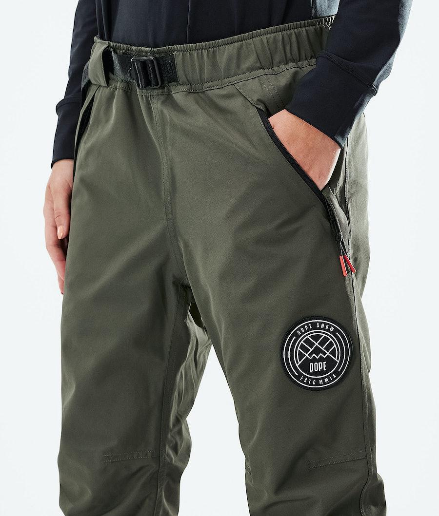 Women's Dope Blizzard W 2021 Ski Pants Olive Green  USA |  AJNMU-3521