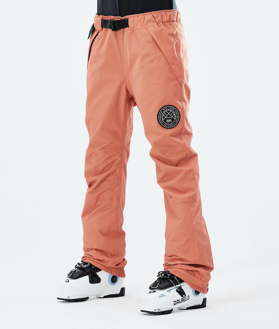 Women\'s Dope Blizzard W 2021 Ski Pants Peach Coral  USA |  NBGWS-6235