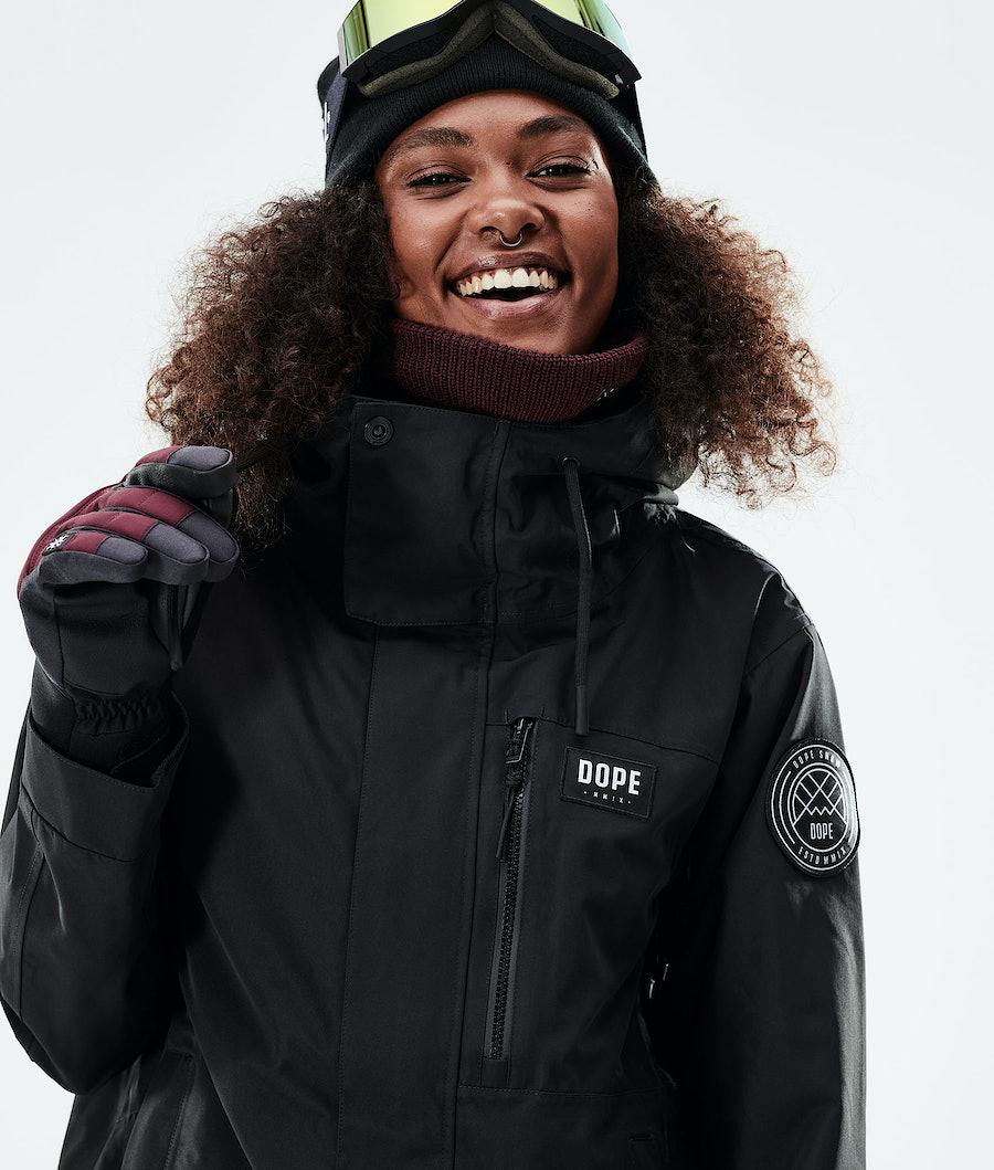 Women's Dope Blizzard W Full Zip 2021 Ski Jacket Black  USA |  AGBXO-4950