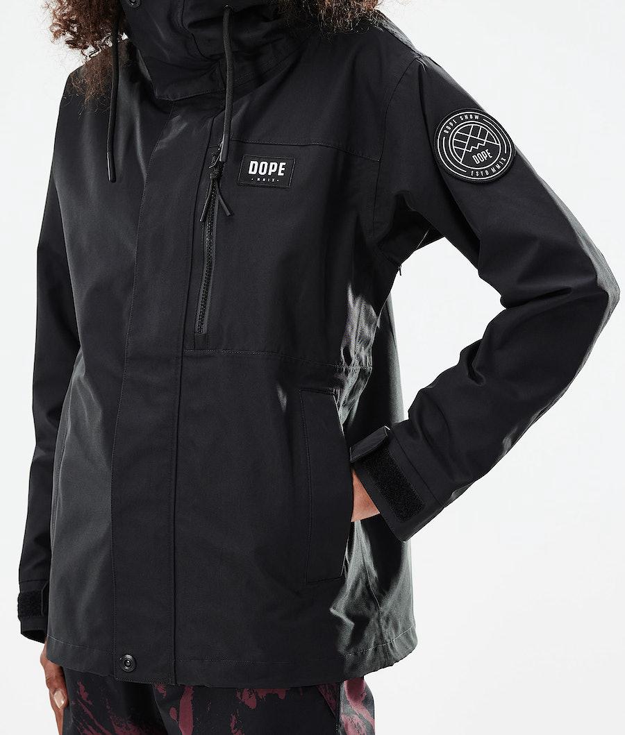 Women's Dope Blizzard W Full Zip 2021 Ski Jacket Black  USA |  AGBXO-4950