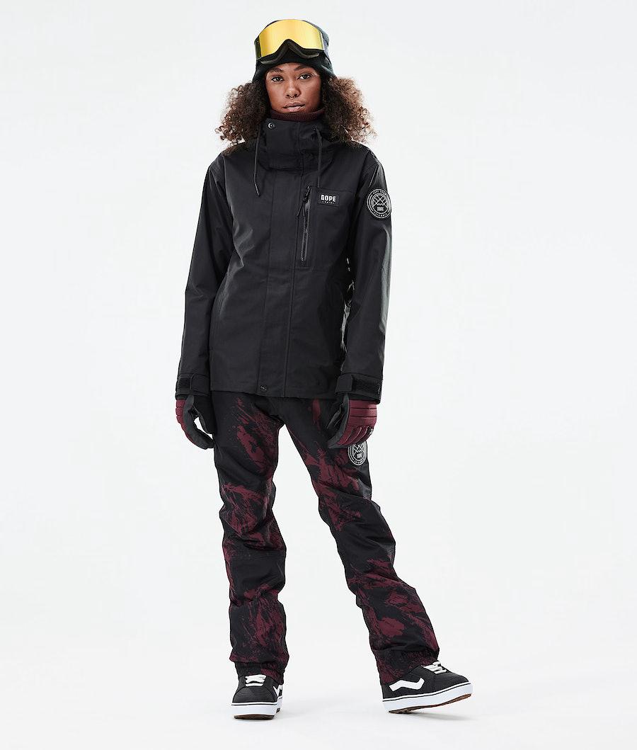 Women's Dope Blizzard W Full Zip 2021 Snowboard Jacket Black  USA |  BJVYF-8250