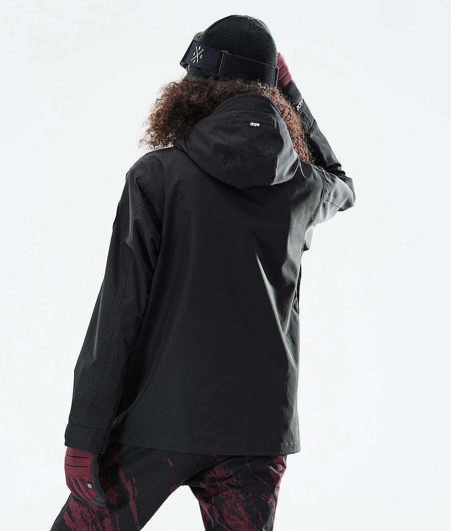 Women's Dope Blizzard W Full Zip 2021 Snowboard Jacket Black  USA |  BJVYF-8250