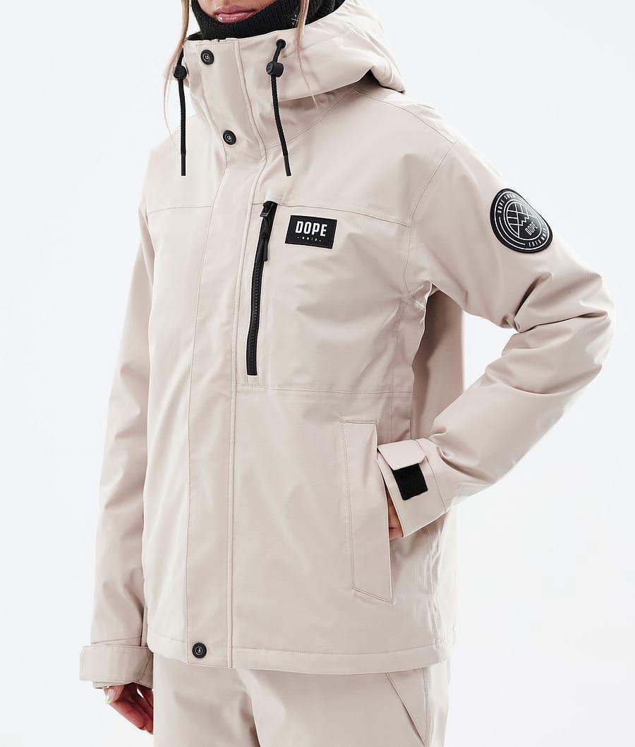 Women's Dope Blizzard W Full Zip Ski Jacket Sand Beige  USA |  IVOYX-7016