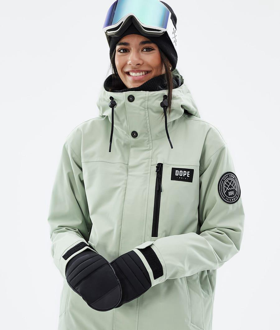 Women's Dope Blizzard W Full Zip Ski Jacket Soft Green  USA |  PQTMR-3750