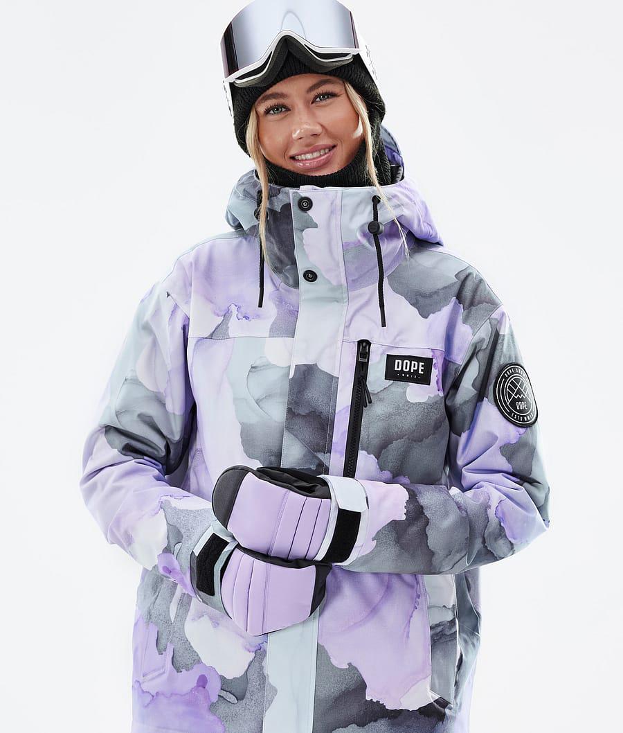 Women's Dope Blizzard W Full Zip Snowboard Jacket Blot Violet Purple  USA |  JKVNM-6742