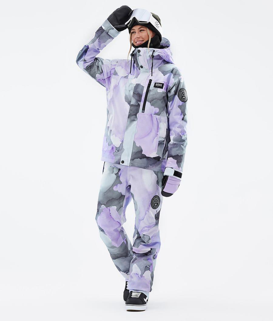 Women's Dope Blizzard W Full Zip Snowboard Jacket Blot Violet Purple  USA |  JKVNM-6742