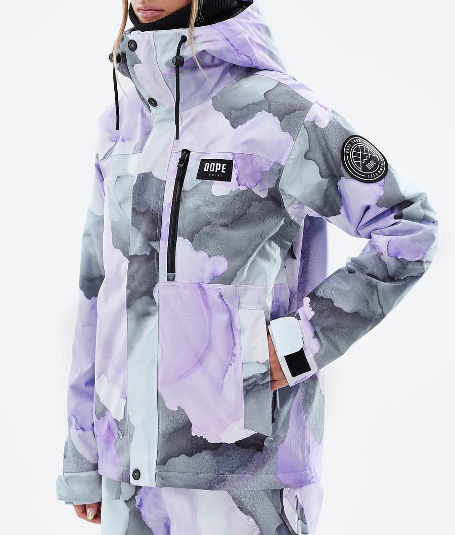 Women's Dope Blizzard W Full Zip Snowboard Jacket Blot Violet Purple  USA |  JKVNM-6742