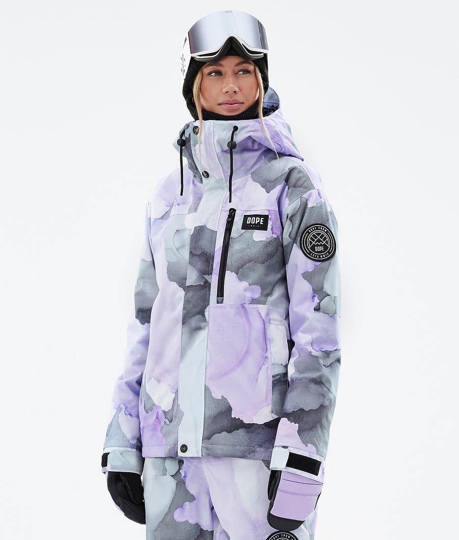 Women\'s Dope Blizzard W Full Zip Snowboard Jacket Blot Violet Purple  USA |  JKVNM-6742