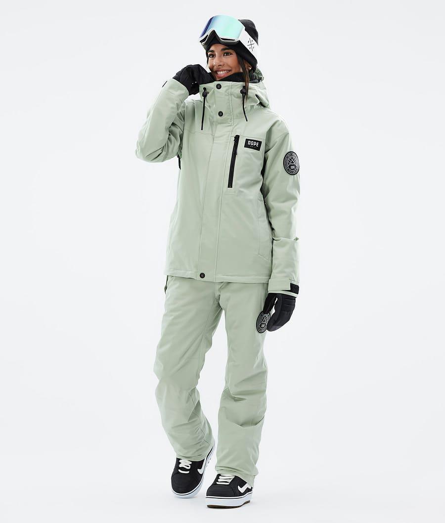 Women's Dope Blizzard W Full Zip Snowboard Jacket Soft Green  USA |  YRIMA-3156