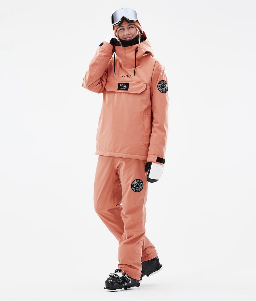 Women's Dope Blizzard W Ski Jacket Peach Coral  USA |  DXIRZ-2036