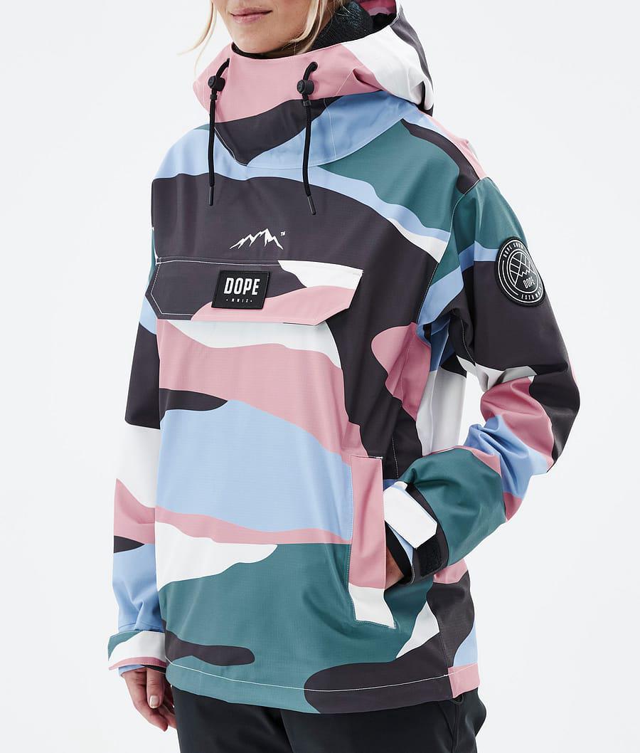 Women's Dope Blizzard W Ski Jacket Shards Light Blue Muted Pink  USA |  AMYSV-2380