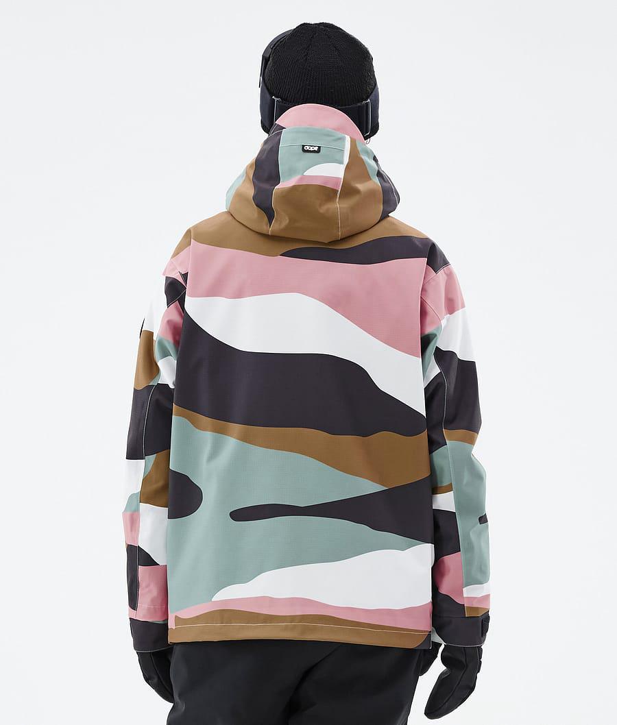 Women's Dope Blizzard W Ski Jacket Shards Gold Muted Pink  USA |  YGWOL-4238