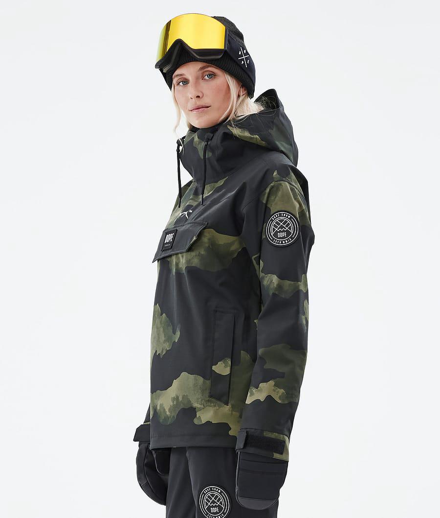 Women's Dope Blizzard W Snowboard Jacket Green Camo  USA |  CGJFY-5928