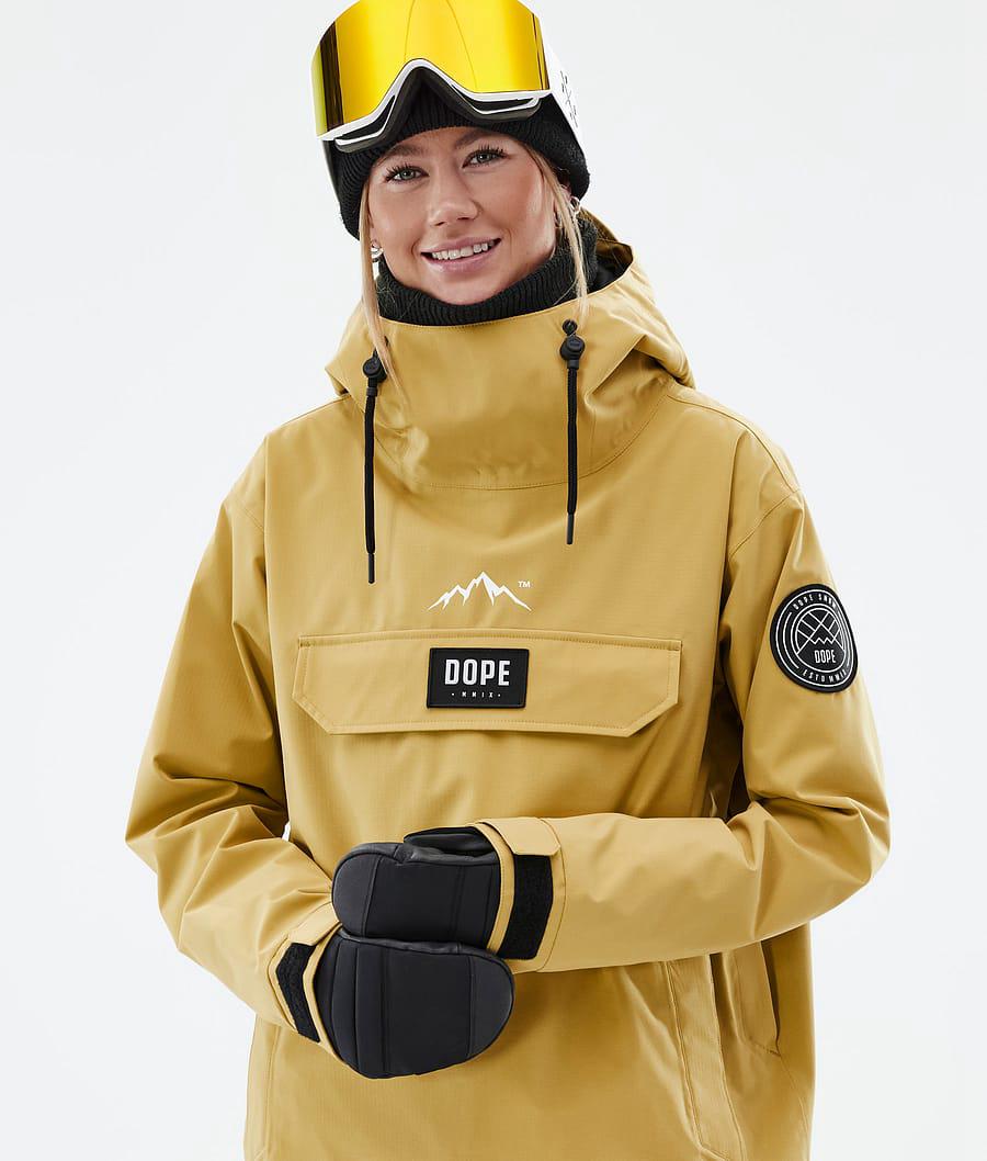 Women's Dope Blizzard W Snowboard Jacket Ochre Yellow  USA |  ETMKA-1986