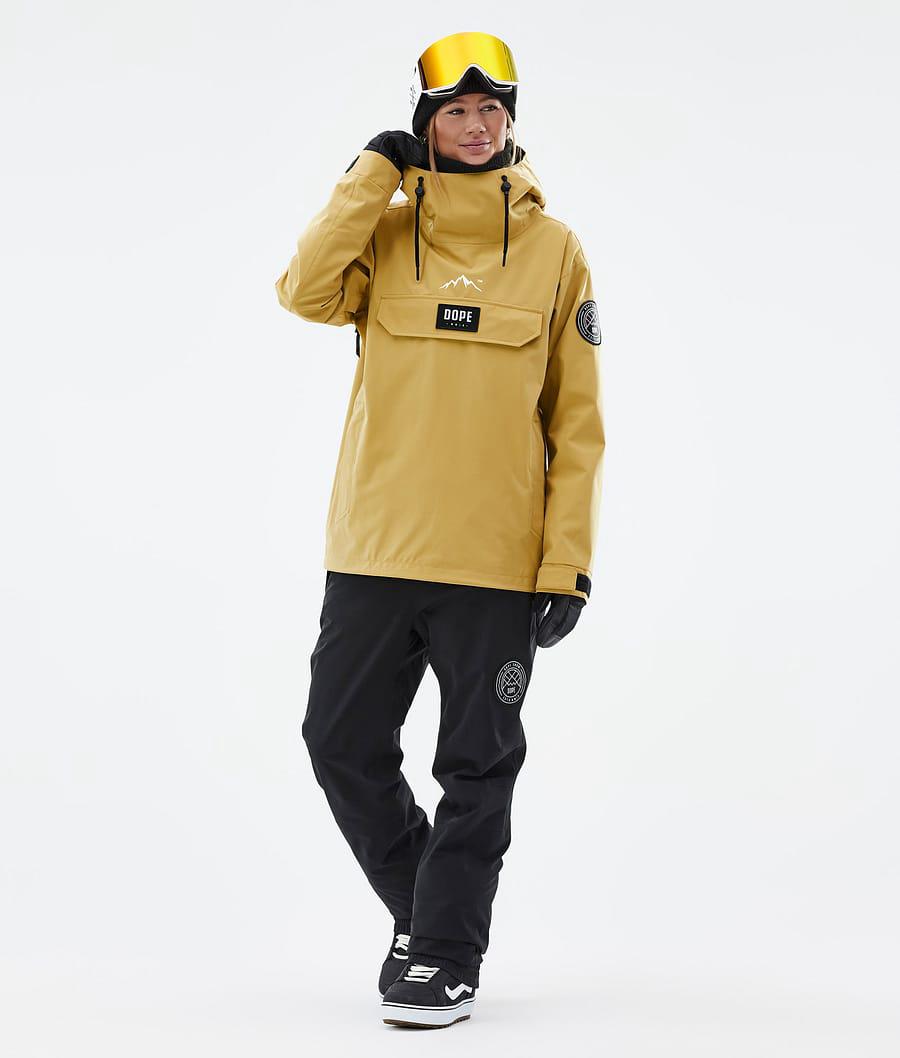 Women's Dope Blizzard W Snowboard Jacket Ochre Yellow  USA |  ETMKA-1986