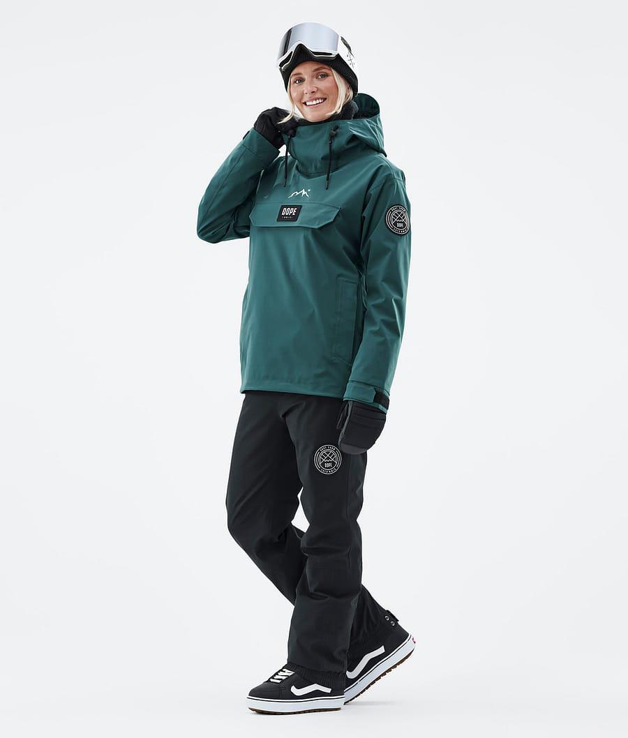 Women's Dope Blizzard W Snowboard Jacket Bottle Green  USA |  FWSBT-8013