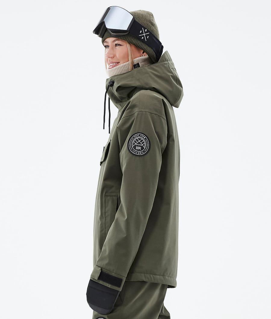 Women's Dope Blizzard W Snowboard Jacket Olive Green  USA |  MTZKC-9361