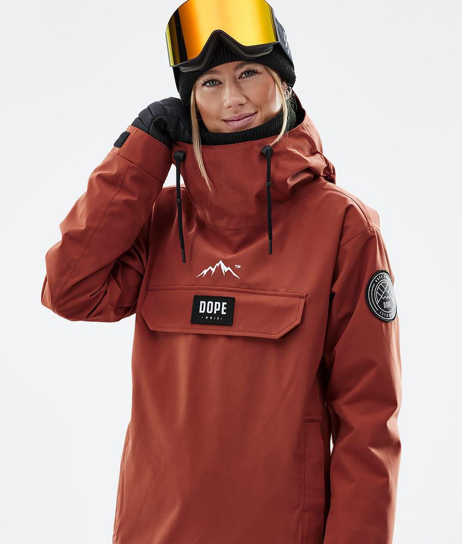 Women's Dope Blizzard W Snowboard Jacket Rust Orange  USA |  SGVND-6795