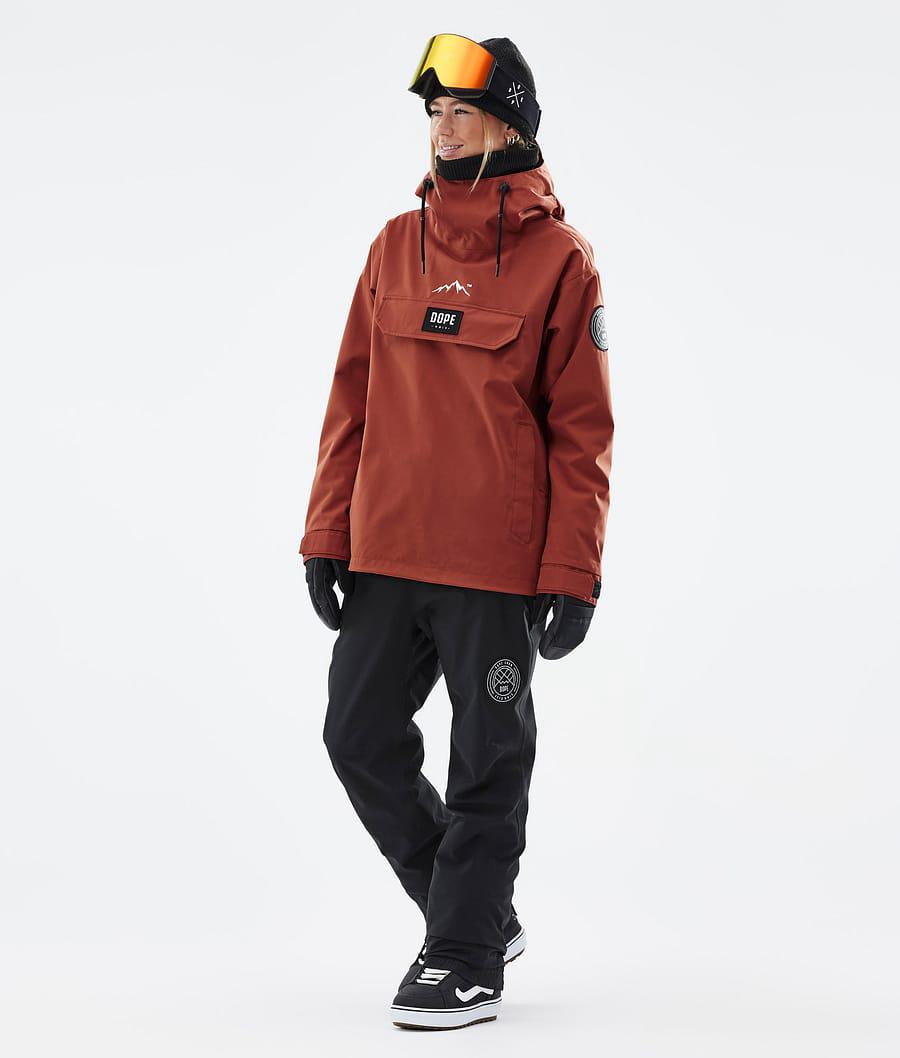 Women's Dope Blizzard W Snowboard Jacket Rust Orange  USA |  SGVND-6795