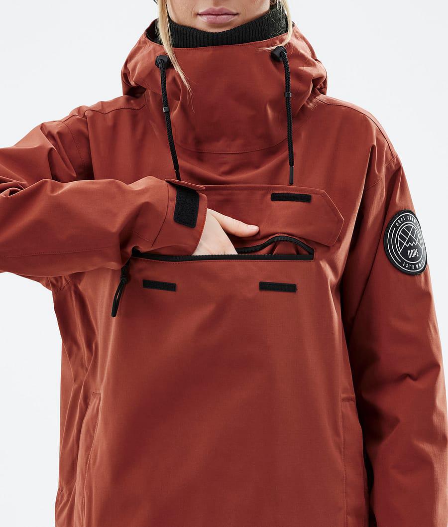 Women's Dope Blizzard W Snowboard Jacket Rust Orange  USA |  SGVND-6795