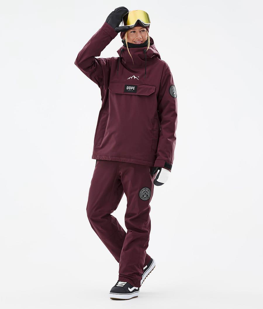 Women's Dope Blizzard W Snowboard Jacket Burgundy  USA |  VCGQJ-7403