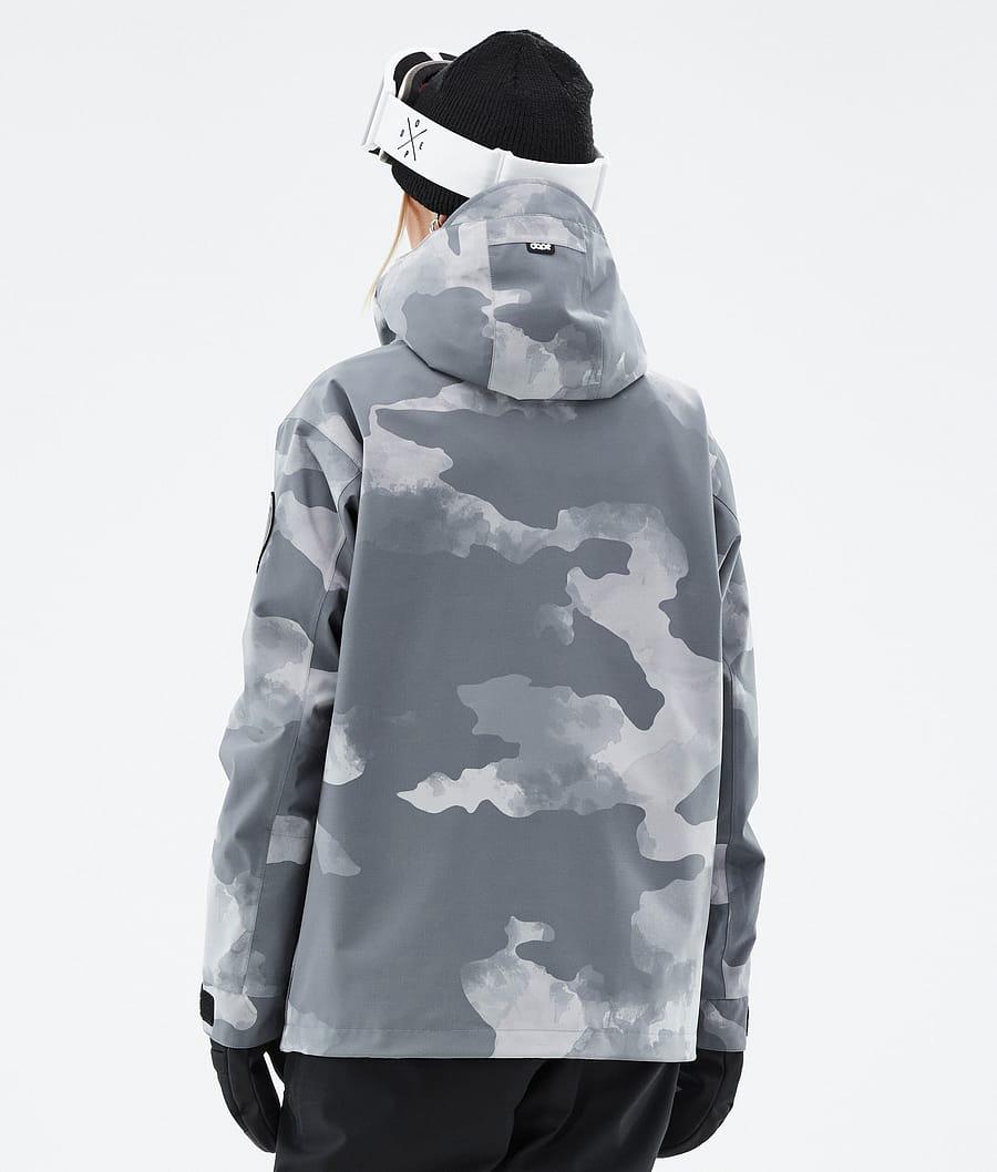 Women's Dope Blizzard W Snowboard Jacket Stone Camo Grey  USA |  VIWPO-8659