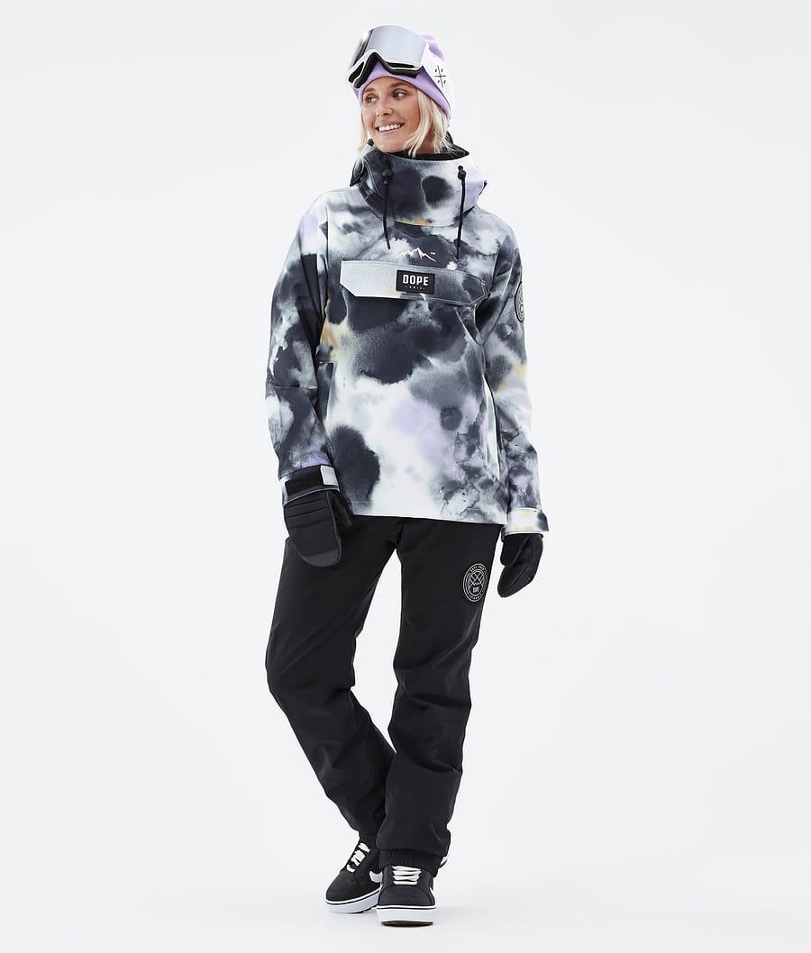 Women's Dope Blizzard W Snowboard Jacket Tiedye Black Purple  USA |  XRVOU-0598