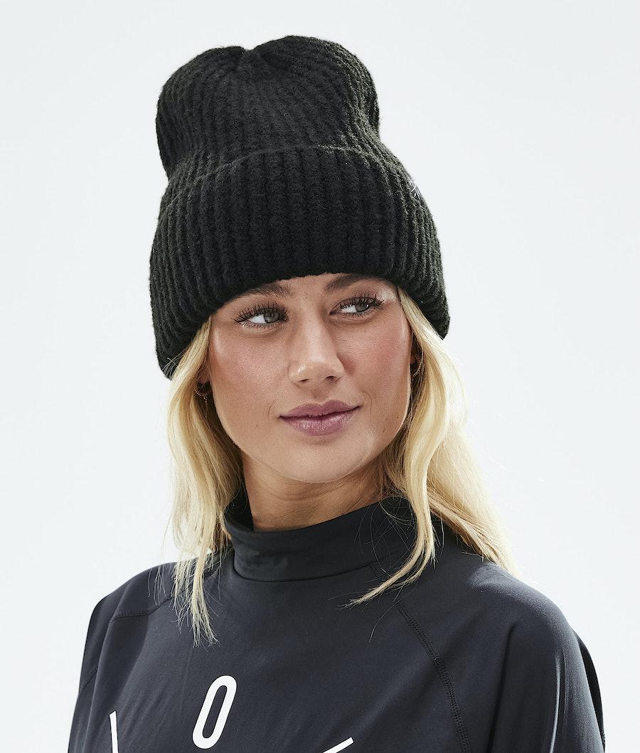 Women's Dope Chunky Beanie Black  USA |  JOCQR-0175