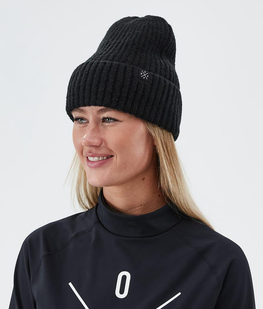 Women's Dope Chunky Beanie Black  USA |  SMXLQ-6278