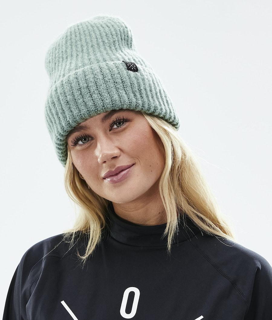 Women's Dope Chunky Beanie Faded Green  USA |  ONTUI-2046