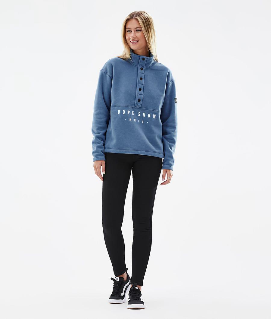 Women's Dope Comfy W Fleece Sweater Blue Steel  USA |  SRAQN-3279