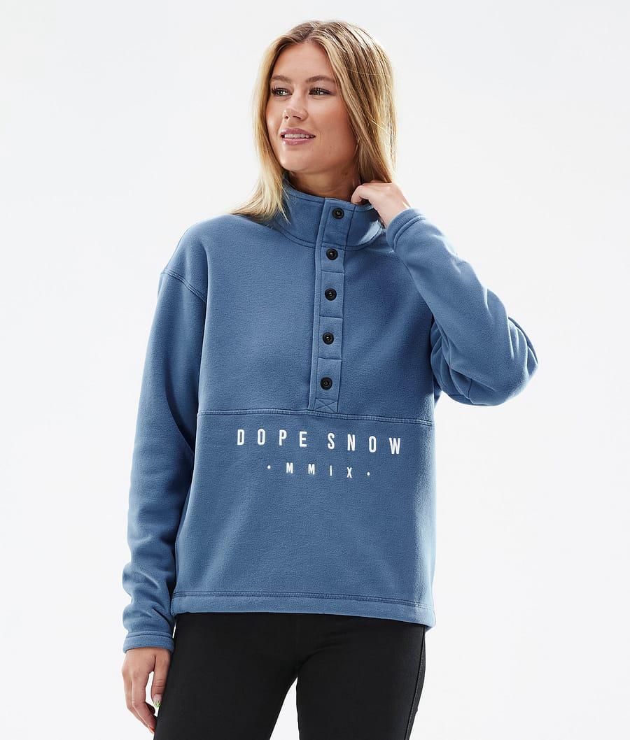 Women\'s Dope Comfy W Fleece Sweater Blue Steel  USA |  SRAQN-3279