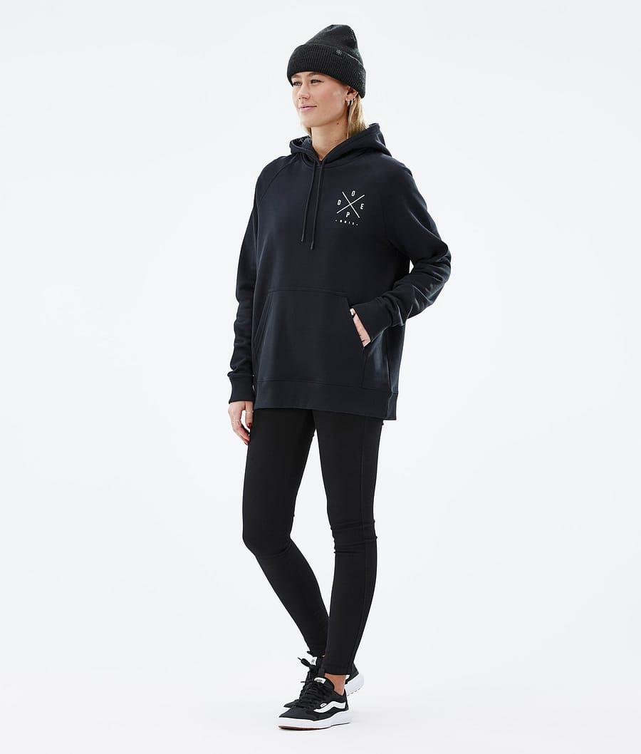 Women's Dope Common W 2X-Up Hoodie Black  USA |  KPRUJ-5473