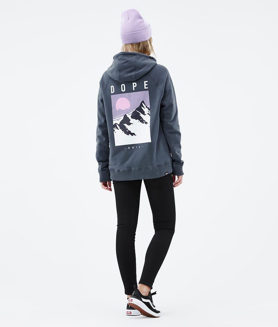 Women's Dope Common W Peak Hoodie Metal Blue  USA |  DYXNU-9418